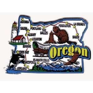  382614   Oregon Magnet 2D Jumbo St Map Case Pack 60 Arts 