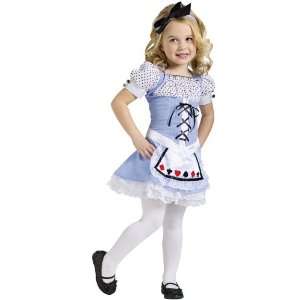  Alice Costume Girl’s Toddler 3T 4T Child Alice in Wonderland 