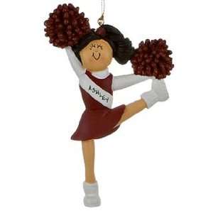  Personalized Cheerleader   Red Christmas Ornament