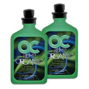  LOT of 2 OC Organic Hemp Indoor Tanning Lotion Dark Tan 