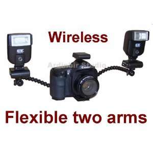  Macro, Portrait Twin Flash Kit with Flexible Arms for Olympus 