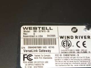 Westell VersaLink 327W ADSL Modem B90 327W15 06  