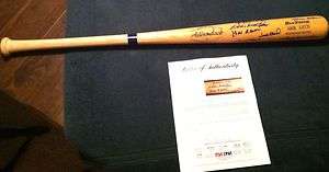 500 HOME RUN MAYS AARON SCHMIDT MATHEWS Auto Autograph Baseball Bat 