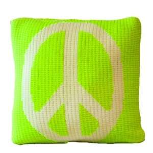  Vintage Pillow with Peace Sign