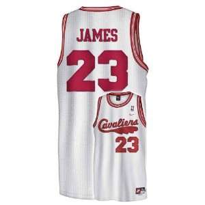 Nike Cleveland Cavaliers #23 LeBron James White Rewind Swingman Jersey