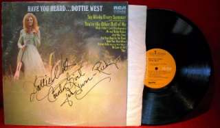 DOTTIE WEST Signed Autograph LP Have You Heard  