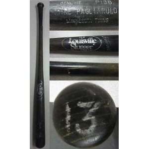  Mike Pagliarulo Game Used Louisville Cracked Bat Twins   Game 