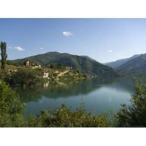 View Over Lake and Mountains, Near Konjic, Bosnia, Bosnia Herzegovina 
