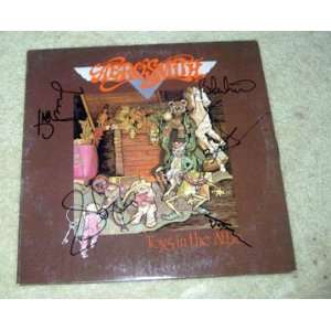  AEROSMITH autographed TOYS/ATTIC record *PROOF Everything 