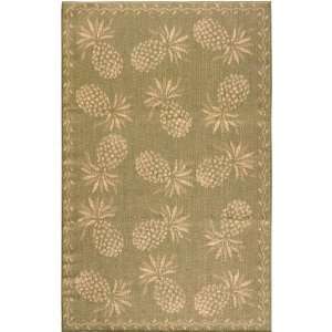  Luau All Weather Area Rug   111x211, Forest Green 