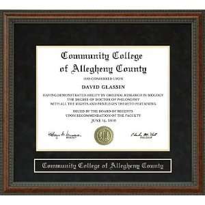  Community College of Allegheny County (CCAC) Diploma Frame 