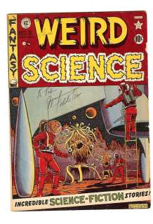 WEIRD SCIENCE 8,VG+ SIGNED COVER, (DB)  