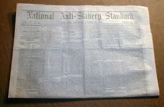 1864 Anti Slavery Civil War newspaper ABRAHAM LINCOLN Thanksgiving 