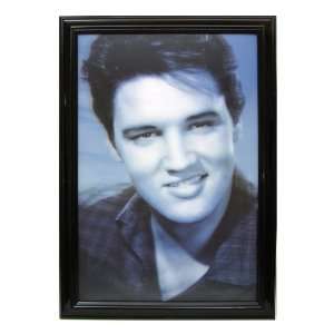  Large 3D Picture Elvis with wooden frame 