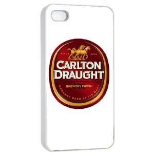  Carlton Draught Beer Logo Case for Iphone 4/4s (White 