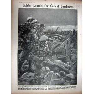  1916 WW1 London Regiment Soldiers Battle Weapons