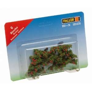  Faller 181476 6 Bushes Red Flowers Toys & Games