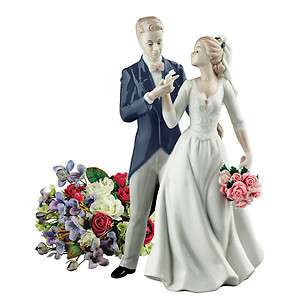 Bride and Groom Porcelain Wedding Statue Keepsake  
