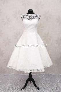 wedding dress bridal gown short 1950s 60s 50s vintage  