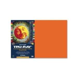   Tru Ray Construction Paper   Orange   PAC103034 Arts, Crafts & Sewing