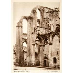   Ruin Saint Wandrille Rancon   Original Photogravure