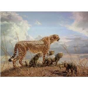  Donald Grant   First Outing Cheetah And Cubs
