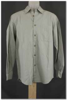 Robert Lewis Button Up Dress Shirts Silk Linen S,M,L,XL Blue Lime 