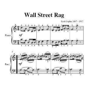  Wall Street Rag Scott Joplin Easy Piano Sheet Music Scott 