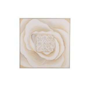  Hand Painted Wall Art   Transitional Style Soft Cream 