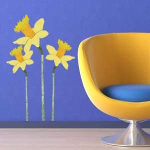   Repositionable & Removable Yellow Flower Wall Decals
