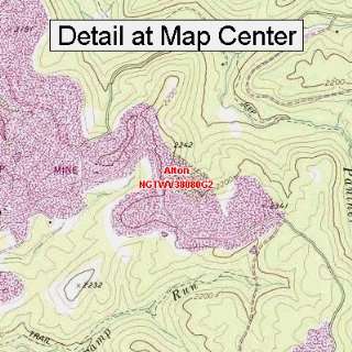  USGS Topographic Quadrangle Map   Alton, West Virginia 