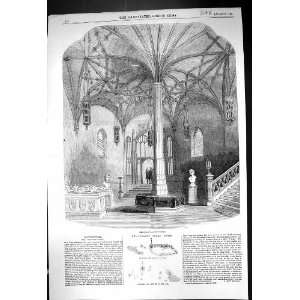  1857 Interior Architecture Alton Towers Octagon Hall 