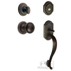  Handleset   newport with s grip and fifth avenue knob in 