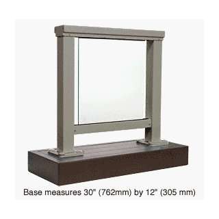 CRL Beige Gray 200 Series Aluminum Glass Railing System Small Showroom 