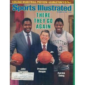 Patrick Ewing Ronald Reagan John Thompson November 26, 1984 Sports 