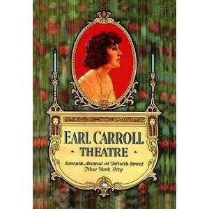  Vintage Art Earl Carroll Theatre   06750 0