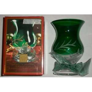   the Holidays Petite Floral Christmas Emerald Hurricane Candle Holder