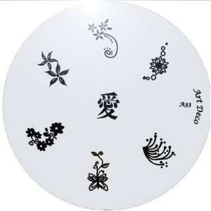  MoYou Nail Art Image Plate A33 including 7 Nailart designs 