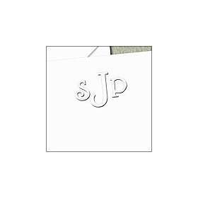  Totally Vertical Style Monogram Embossed Cards Health 