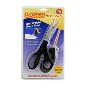 New Laser Guided Fabric Scissors Cuts Fast Straight Professional 