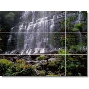  Waterfalls Picture Back Splash Tile Mural W046  36x48 