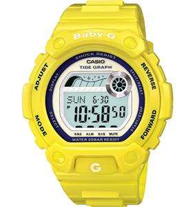   NEW CASIO BABY G YELLOW TIDE GRAPH AND MOON DATA LADIES WATCH BLX101 9