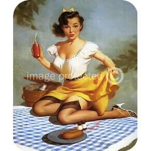   Easy To Spot Vintage Harry Ekman Pinup Girl MOUSE PAD