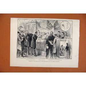  Paris From London Anglo French Telephone C1891 Print
