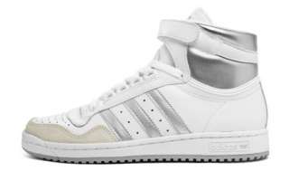 MENS ADIDAS CONCORD HI TOPS WHITE / SLIVER RRP £79.99 ALL SIZES 