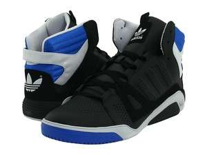 New Mens Adidas Originals LQC Basketball Shoes Black White Blue 
