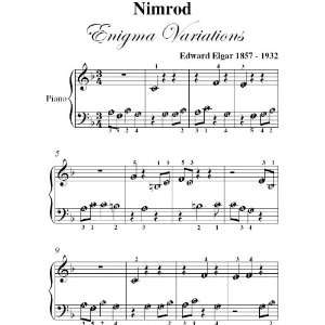   Variations Elgar Beginner Piano Sheet Music Edward Elgar Books