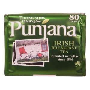 Punjana Irish Breakfast (80 Tea Bags) Grocery & Gourmet Food