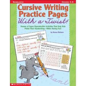    31663 7 Cursive Writing Practice Pages With a Twist