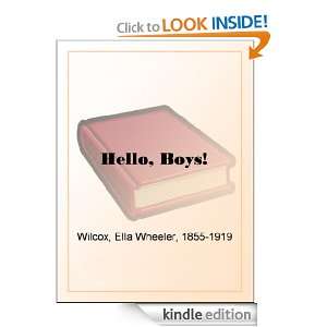  Hello, Boys eBook Ella Wheeler Wilcox Kindle Store